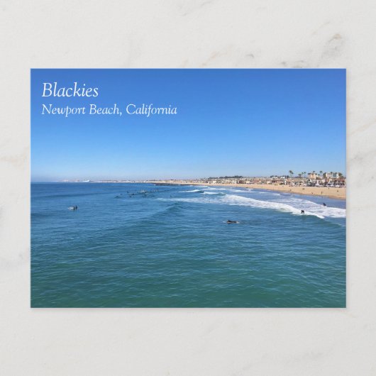 Blackies, Newport Beach, Californië Briefkaart (Voorkant)