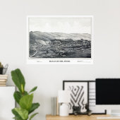 Blackinton, MA Panoramic Map - 1889 Poster (Thuiskantoor)
