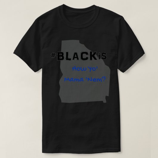 BlackIs Georgia Editie Premium T-shirt (Design voorkant)