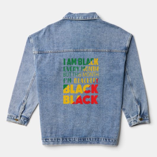 Blackity Black: elke maand zwarte geschiedenis Bhm Denim Jacket (Achterkant)
