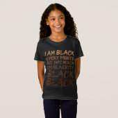 Blackity Black Elke maand Zwarte Geschiedenis BHM  T-shirt (Voorkant volledig)