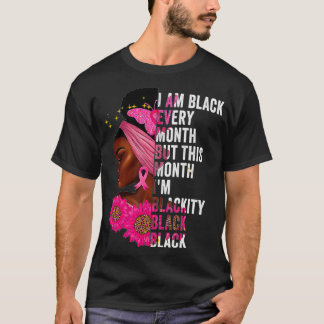Blackity Black Elke maand Zwarte Geschiedenis BHM T-shirt