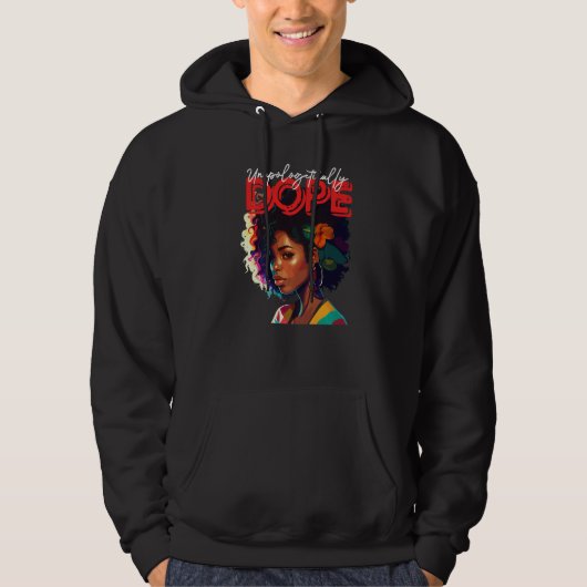 Blackity Black Every Month Black History African A Hoodie (Voorkant)