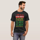 Blackity Black Every Month Black History BHM Afric T-shirt (Voorkant volledig)