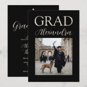BlackIvoryVeterinary Medicine Graduation Party Kaart (Voorkant / Achterkant)