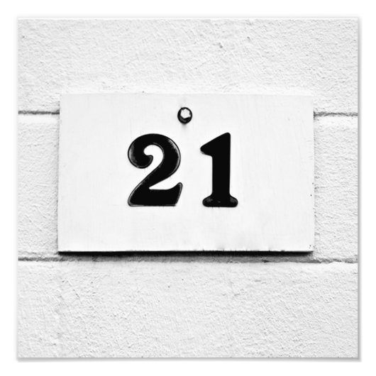 Blackjack 21 foto afdruk (Voorkant)