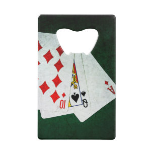 Blackjack 21 point - Ace, Queen, Ten Creditkaart Flessenopener