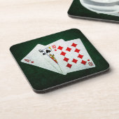 Blackjack 21 point - Ace, Queen, Ten Onderzetter (Linkerzijde)