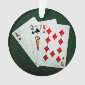 Blackjack 21 point - Ace, Queen, Ten Ornament (voorkant)