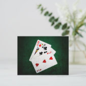 Blackjack 21 point - King, Acht, drie Briefkaart (Staand voorkant)