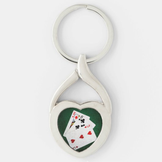 Blackjack 21 point - King, Acht, drie Sleutelhanger (Voorkant)