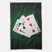 Blackjack 21 point - King, Acht, drie Theedoek (Verticaal)
