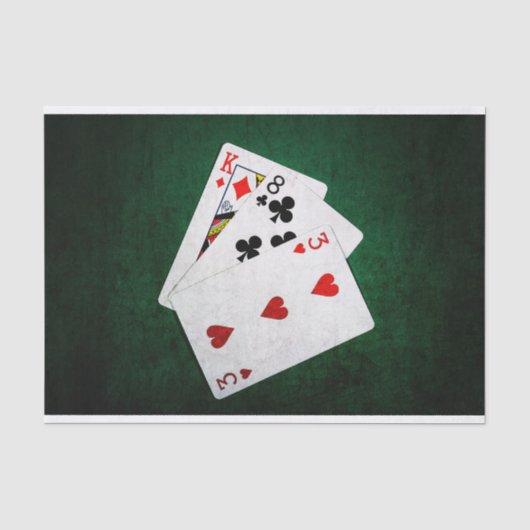 Blackjack 21 point - King, Acht, drie Tissuepapier (Voorkant)