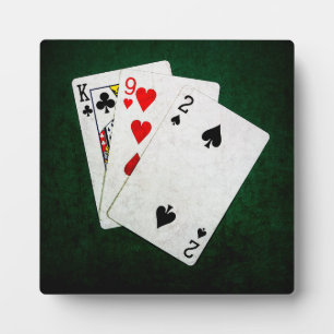Blackjack 21 point - King, Nine, Two Fotoplaat