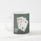 Blackjack 21 point - King, Nine, Two - Good Luck Matglas Koffiemok (Links)