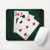 Blackjack 21 point - Queen, Six, Five Muismat (Met muis)