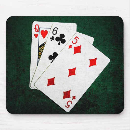 Blackjack 21 point - Queen, Six, Five Muismat (Voorkant)
