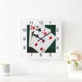 Blackjack 21 point - Queen, Six, Five Vierkante Klok (Huis)