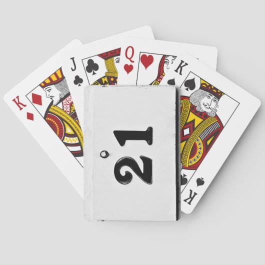Blackjack 21 pokerkaarten (Achterkant)