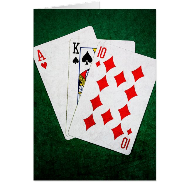 Blackjack 21 punt - Ace, King, Ten (Voorkant)
