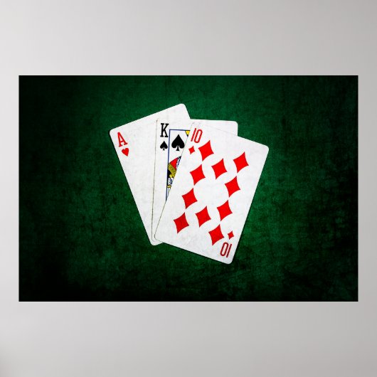 Blackjack 21 punt - Ace, King, Ten Poster (Voorkant)