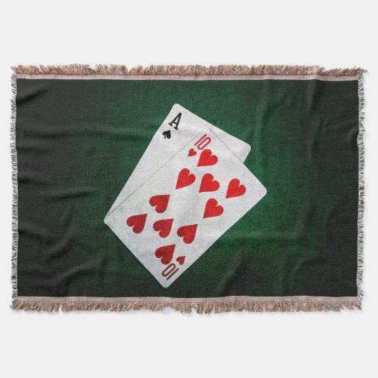 Blackjack 21 punt - Ace, Ten Deken (Voorkant)