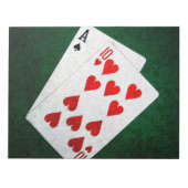 Blackjack 21 punt - Ace, Ten Notitieblok (Voorkant)