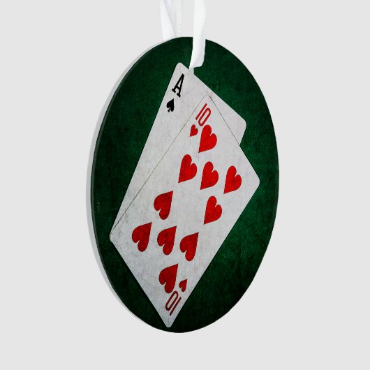 Blackjack 21 punt - Ace, Ten Ornament (voorkant)