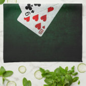 Blackjack 21 punt - Tien, Negen, Twee Theedoek (Gevouwen)