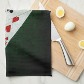 Blackjack 21 punt - Tien, Negen, Twee Theedoek (Quarter Fold)