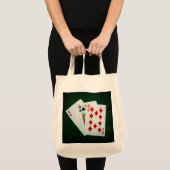 Blackjack 21 punten - Aas, Vrouw, Tien Tote Bag (Voorkant (product))
