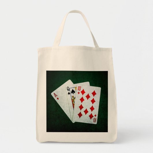 Blackjack 21 punten - Aas, Vrouw, Tien Tote Bag (Voorkant)