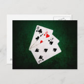 Blackjack 21 punten - acht, acht, vijf briefkaart (Voorkant / Achterkant)