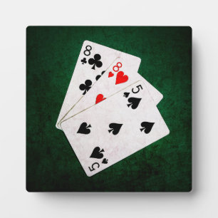 Blackjack 21 punten - Acht, Acht, Vijf Fotoplaat