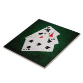 Blackjack 21 punten - acht, acht, vijf tegeltje (Zijkant)