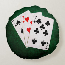 Blackjack 21 - Zeven, Zeven, Zeven Rond Kussen