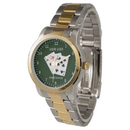 Blackjack 777 Kaart combinatie. Veel succes Horloge