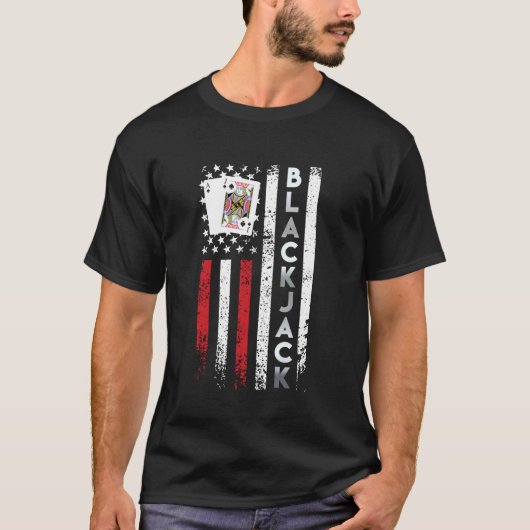 Blackjack Amerika BLACKJACK USA Blackjack Kaart sp T-shirt (Voorkant)