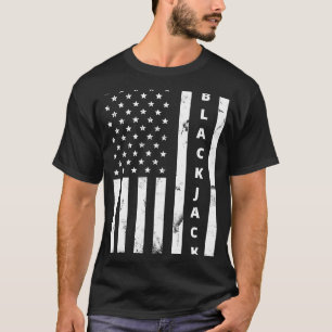 Blackjack  Amerikaanse vlag: Casino Blackjac T-shirt