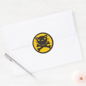 BlackJack (Cat) Ronde Sticker (Envelop)