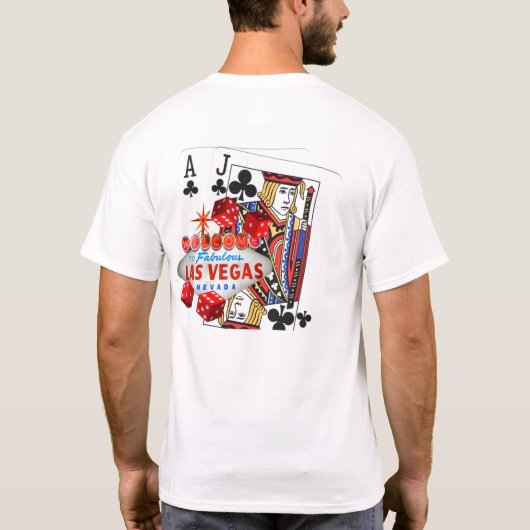 Blackjack & Dice Las Vegas Shirt (Achterkant)