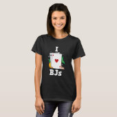 Blackjack I LOVE BLACKJACK Spelers Casino Blackjac T-shirt (Voorkant volledig)