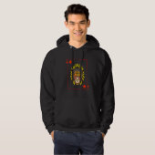 Blackjack King van de inheemse Amerikaanse Oorlog  Hoodie (Voorkant volledig)