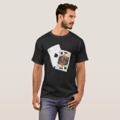 Blackjack Kleding Speelkaart T-shirt (Voorkant volledig)