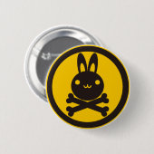 BlackJack (konijn) Ronde Button 5,7 Cm (Voorkant /achterkant)