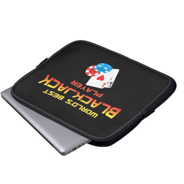 Blackjack laptoptas laptop sleeve (Voorkant onderkant)