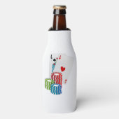 Blackjack met Poker Chips Flesjeskoeler (Fles Voorkant)