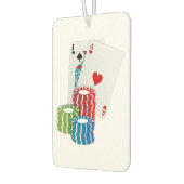 Blackjack met Poker Chips Luchtverfrisser (Links)