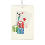 Blackjack met Poker Chips Luchtverfrisser (Achterkant)