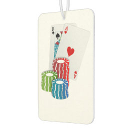 Blackjack met Poker Chips Luchtverfrisser